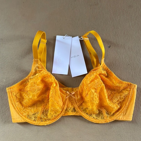 HSIA Rich Yellow Lacy Bra - Picture 8 of 11